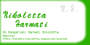 nikoletta harmati business card